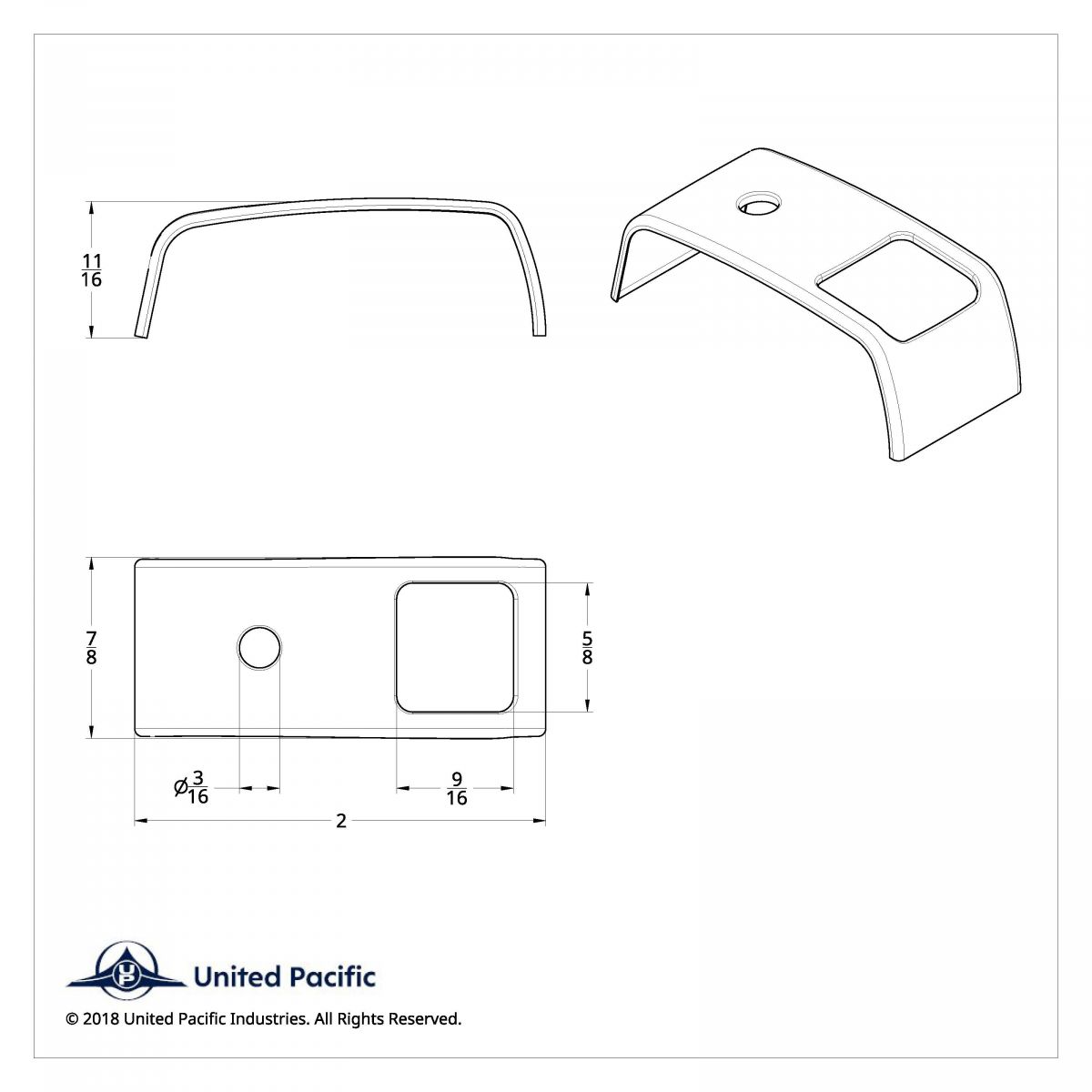 Rocker Switch Cover For 2006+ Kenworth - Plain (Card Of 3) - Thumbnail 3