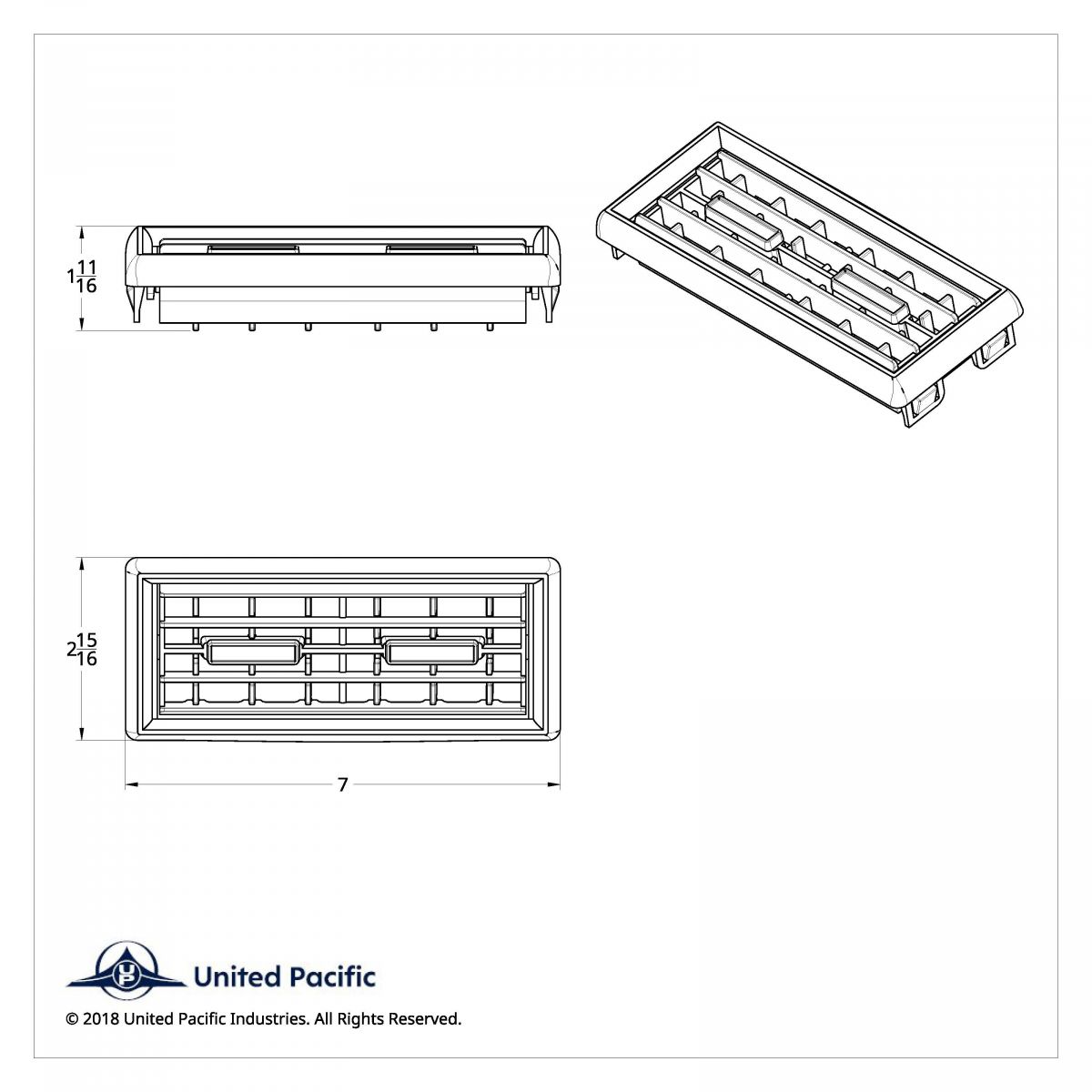 Sleeper A/C Vent For Kenworth - Thumbnail 5