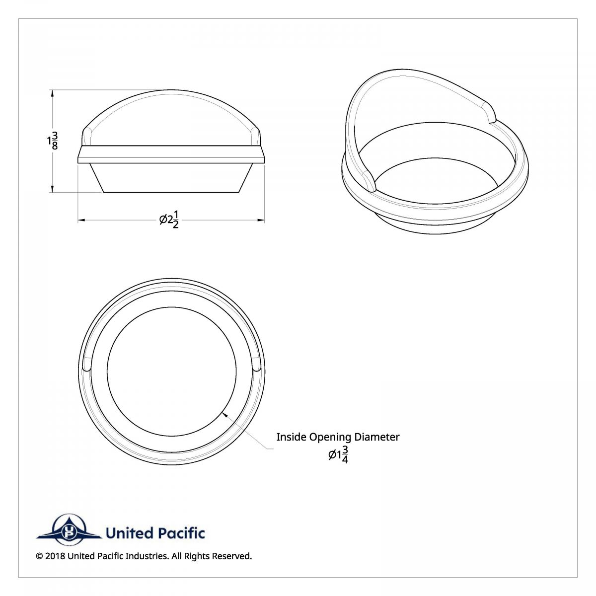 Small Gauge Bezel With Visor For 2006+ Kenworth - Thumbnail 3