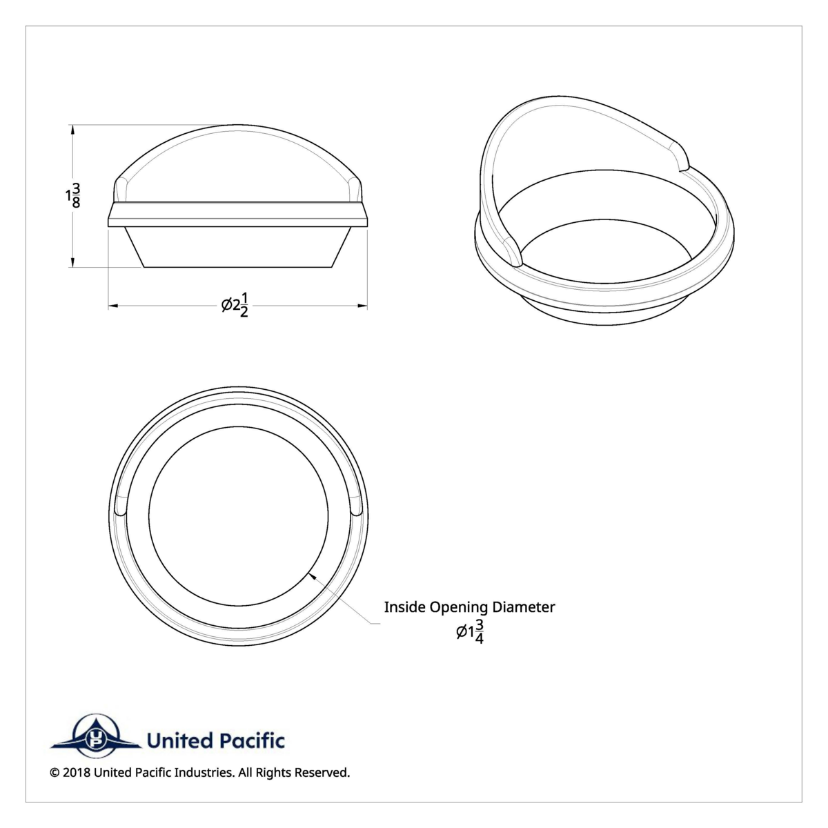Small Gauge Bezel With Visor For 2006+ Kenworth - Thumbnail 4