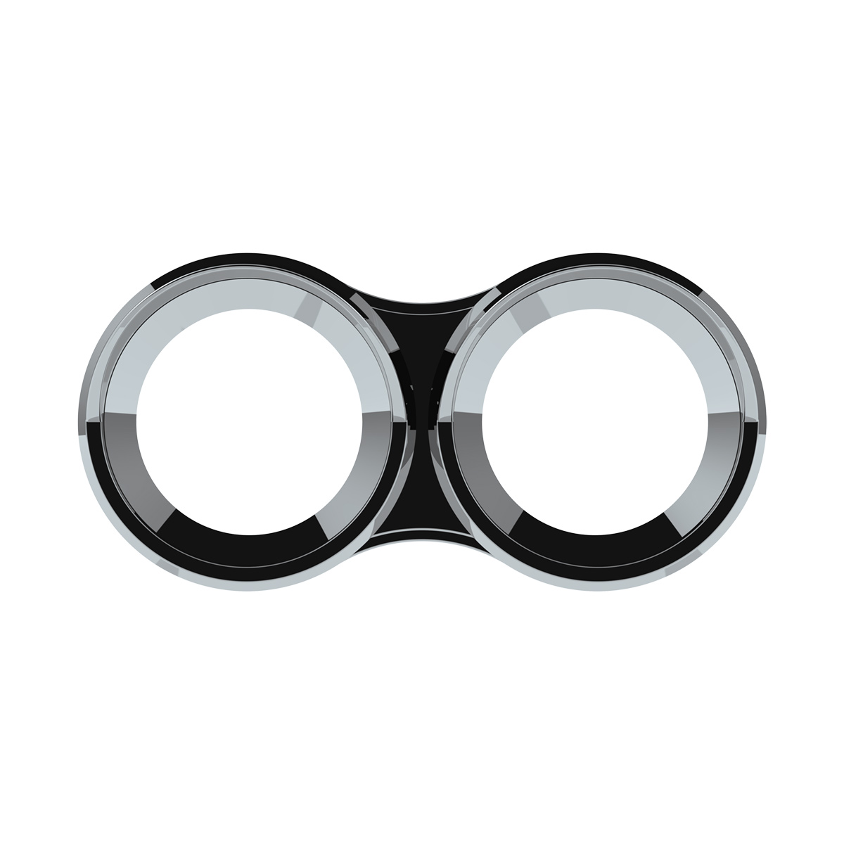 Small 2 Gauge Cluster Bezel With Visor For 2006+ Kenworth - Thumbnail 2