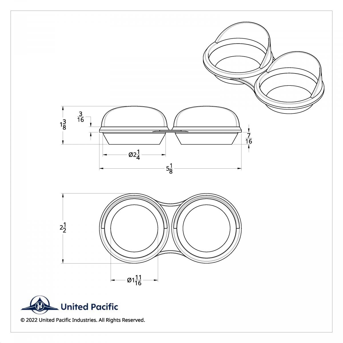 Small 2 Gauge Cluster Bezel With Visor For 2006+ Kenworth - Thumbnail 5