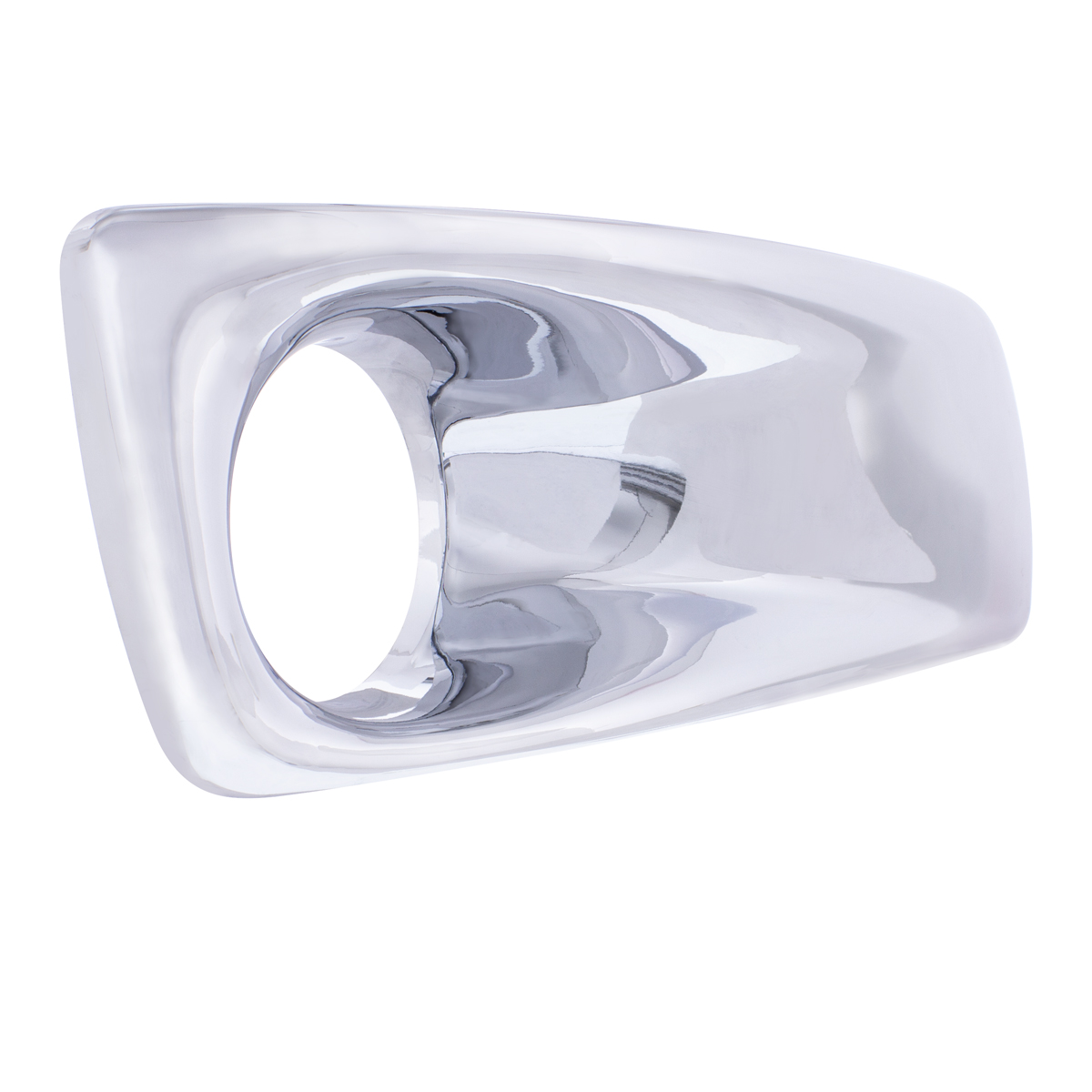 Chrome Plastic Fog Light Cover With Light Opening For 2007-2017 Kenworth T660 - Passenger - Thumbnail 2