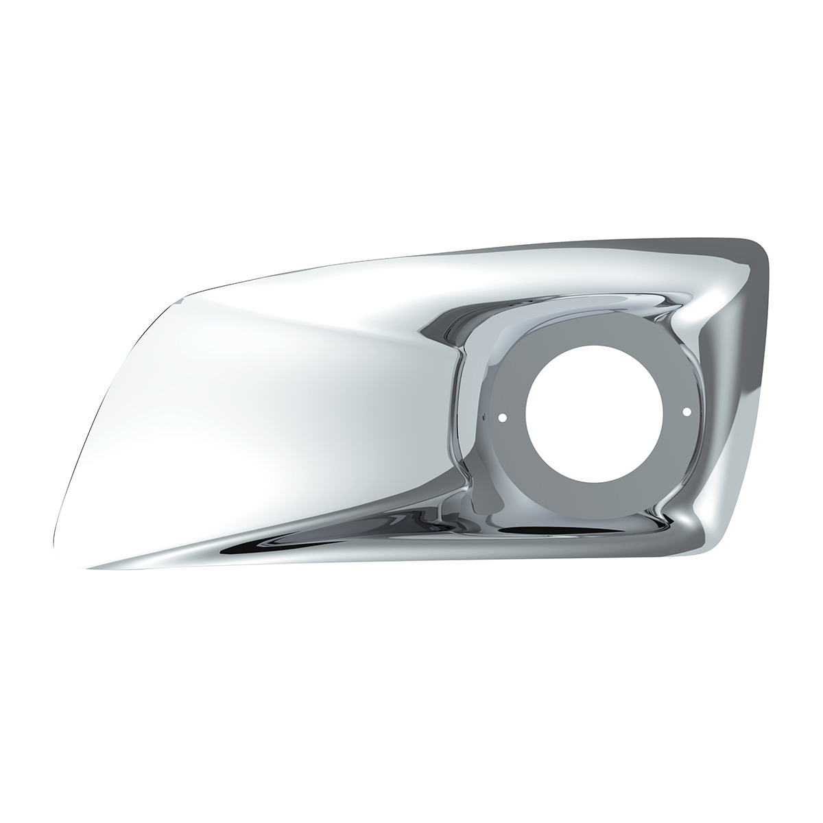 Chrome Plastic Fog Light Cover With Cab Light Opening For 2007-2017 KW T660 - Driver - Thumbnail 2