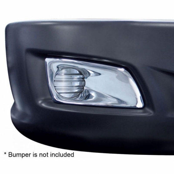 Chrome Plastic Fog Light Cover Without Light Opening For 2008-2017 Kenworth T660 - Passenger - Thumbnail 2