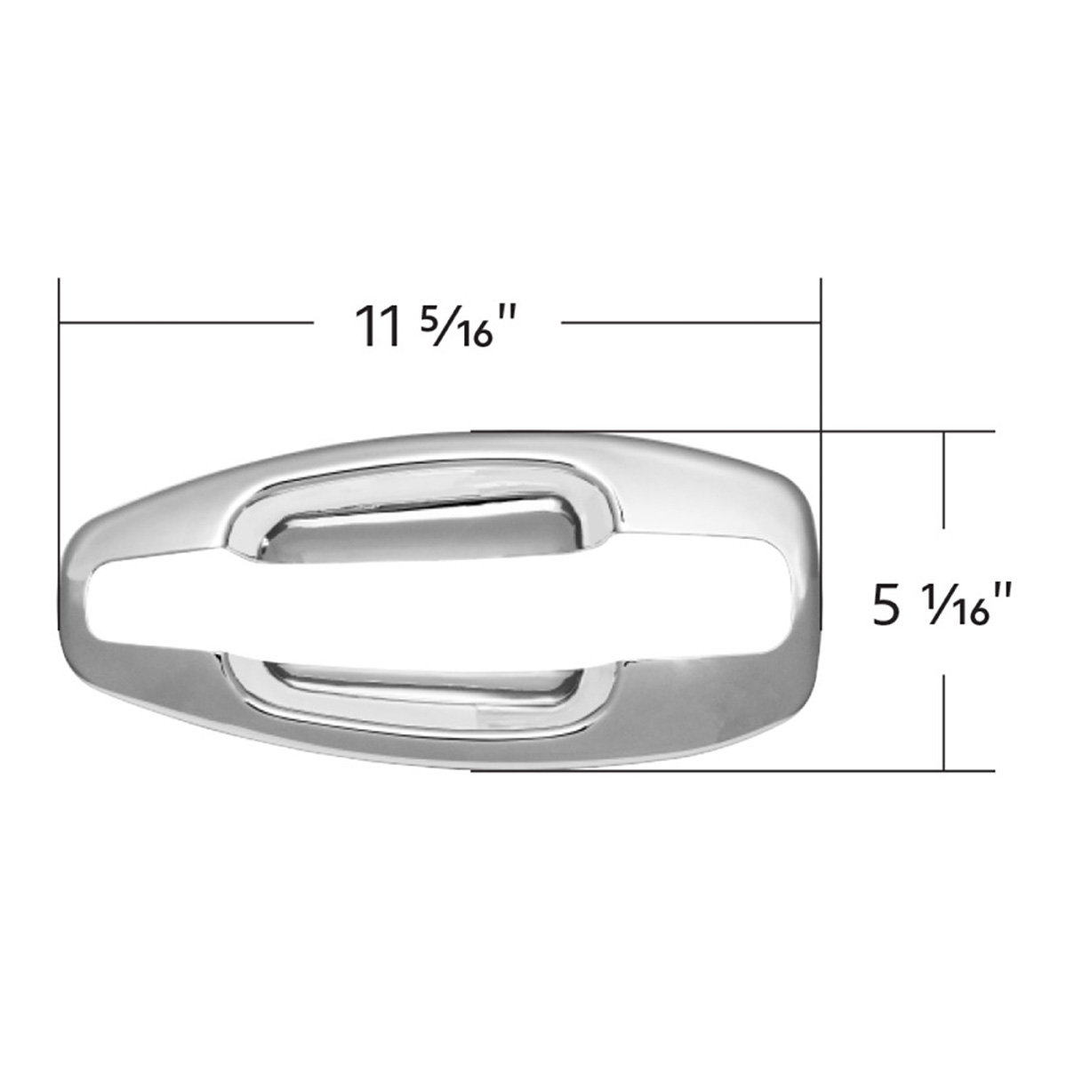 Chrome Exterior Door Handle Cover For Kenworth T680/T880 (2013-2024) & W990 (2019-2024) - Driver - Thumbnail 6