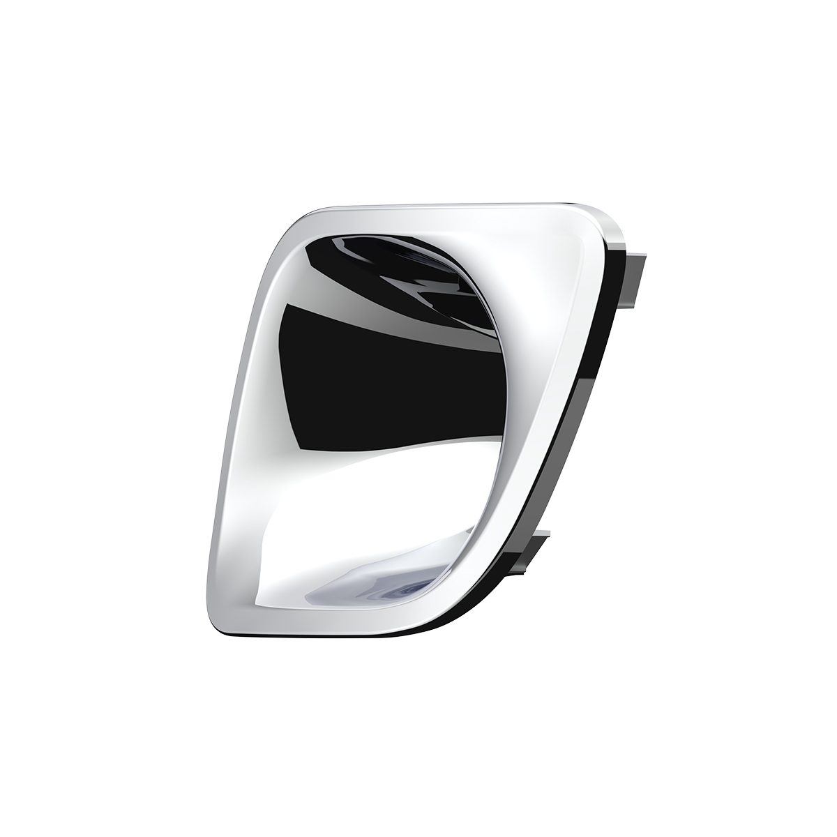 Chrome Plastic Fog Light Bezel For 2013-2021 Kenworth T680-Driver - Thumbnail 5