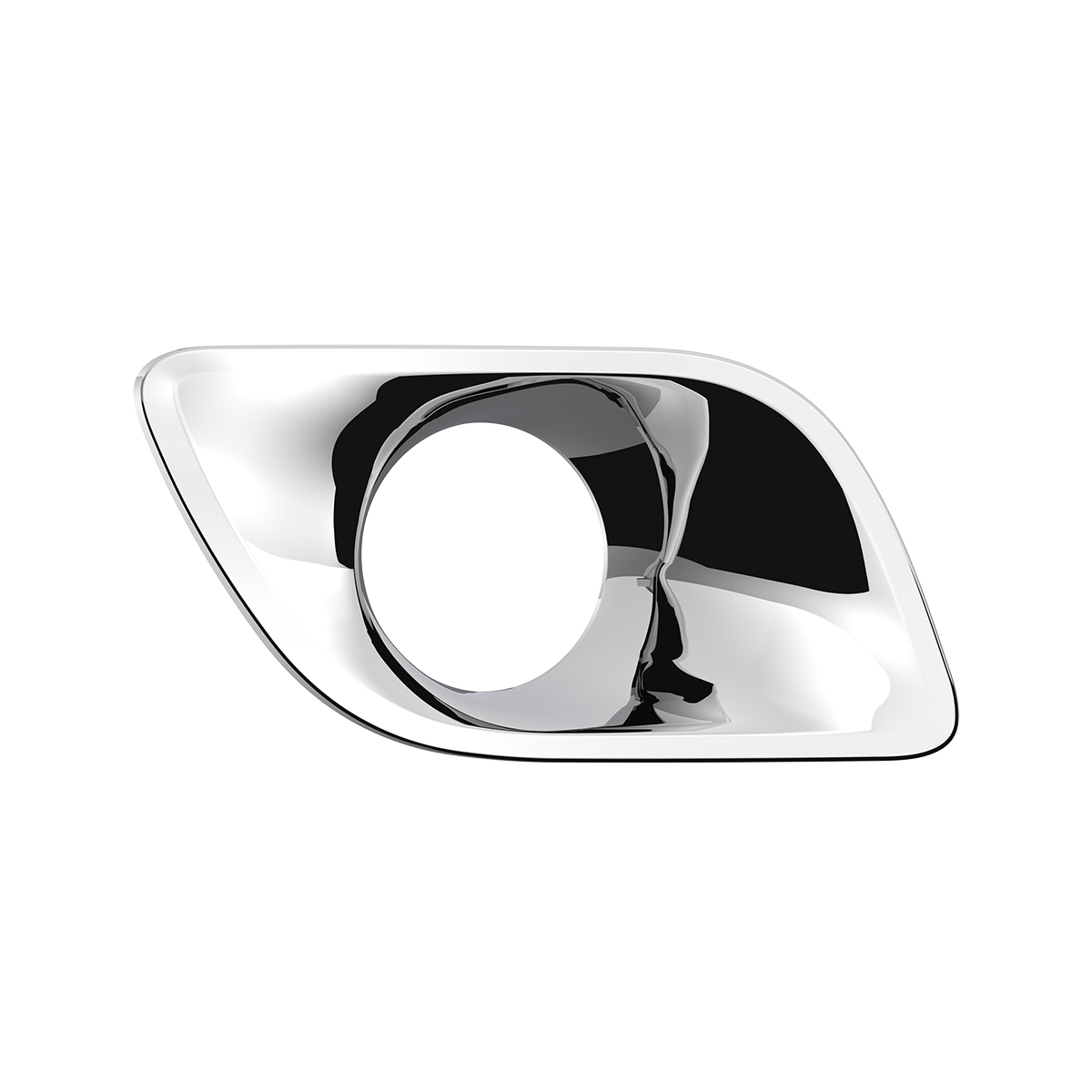 Chrome Plastic Fog Light Bezel For 2013-2021 Kenworth T680-Passenger - Thumbnail 2