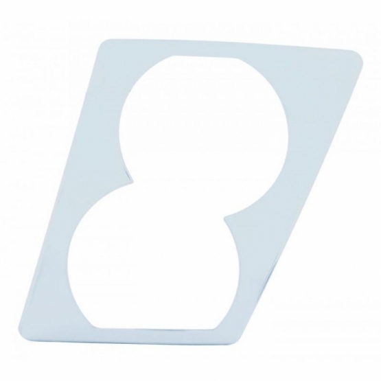 Chrome Daytime Running/Fog Light Cover For 2003-2017 Volvo VN/VNL - Driver