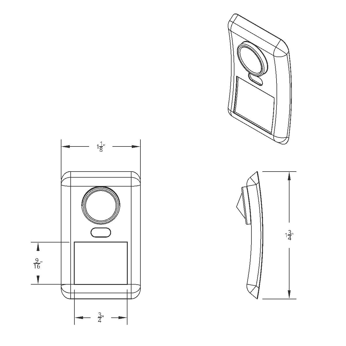 Rocker Switch Cover With Crystal For 1998-2018 Volvo VNL - Amber - Thumbnail 2