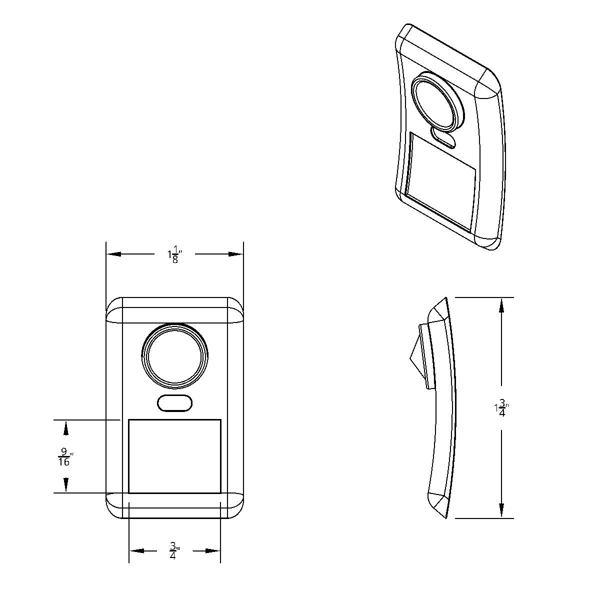 Rocker Switch Cover With Crystal For 1998-2018 Volvo VNL - Blue - Thumbnail 2