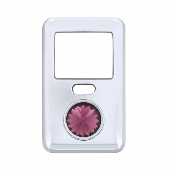Rocker Switch Cover With Crystal For 1998-2018 Volvo VNL - Purple