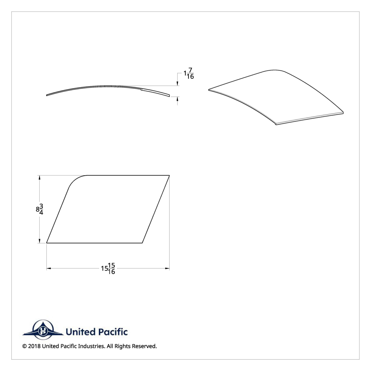 Chrome Front Bumper Trim For 2003-2017 Volvo VN/VNL - Driver - Thumbnail 4