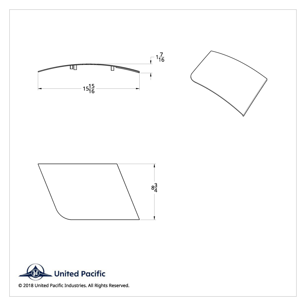Chrome Front Bumper Trim For 2003-2017 Volvo VN/VNL - Passenger - Thumbnail 4