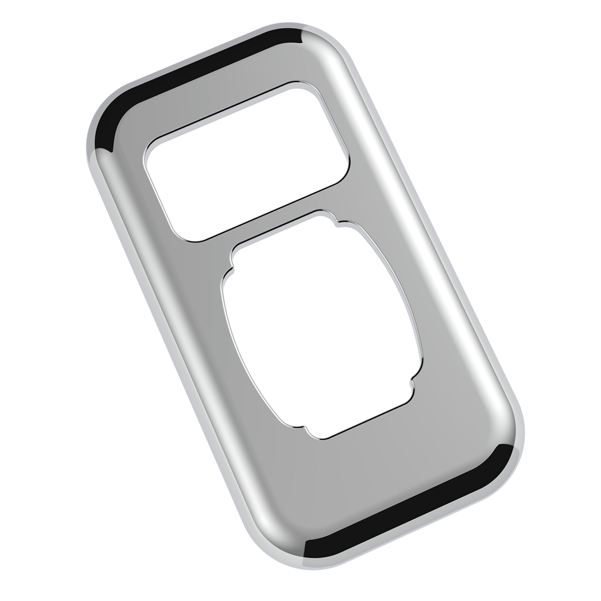 Chrome Plastic Dimmer Switch Trim For Peterbilt - Thumbnail 2