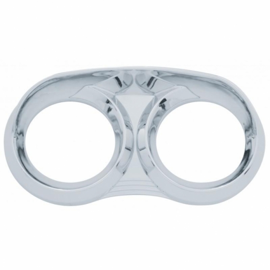 2 Gauge Cluster Bezel With Visor For 2001-2005 Peterbilt 379 & 378