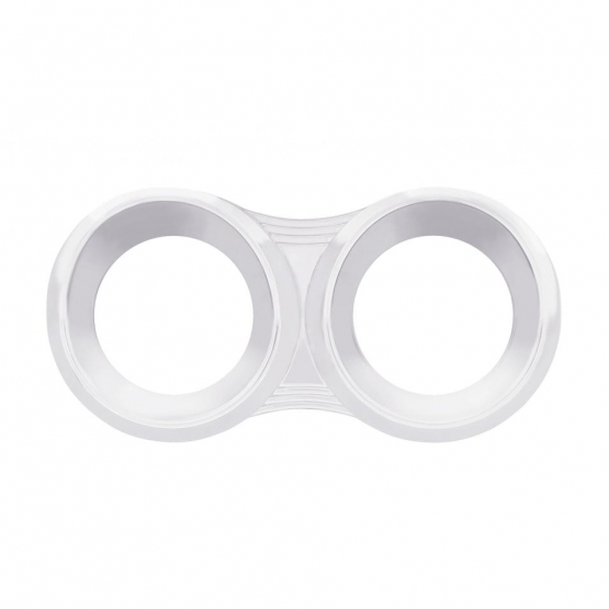 2 Gauge Cluster Bezel With Visor For Peterbilt (2005 & Older)- Horizontal - Thumbnail 2