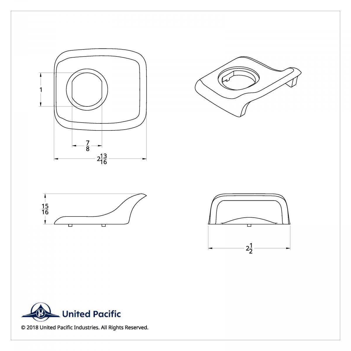 Sleeper Door Latch Handle for Peterbilt 2006+ (Card of 2) - Thumbnail 2