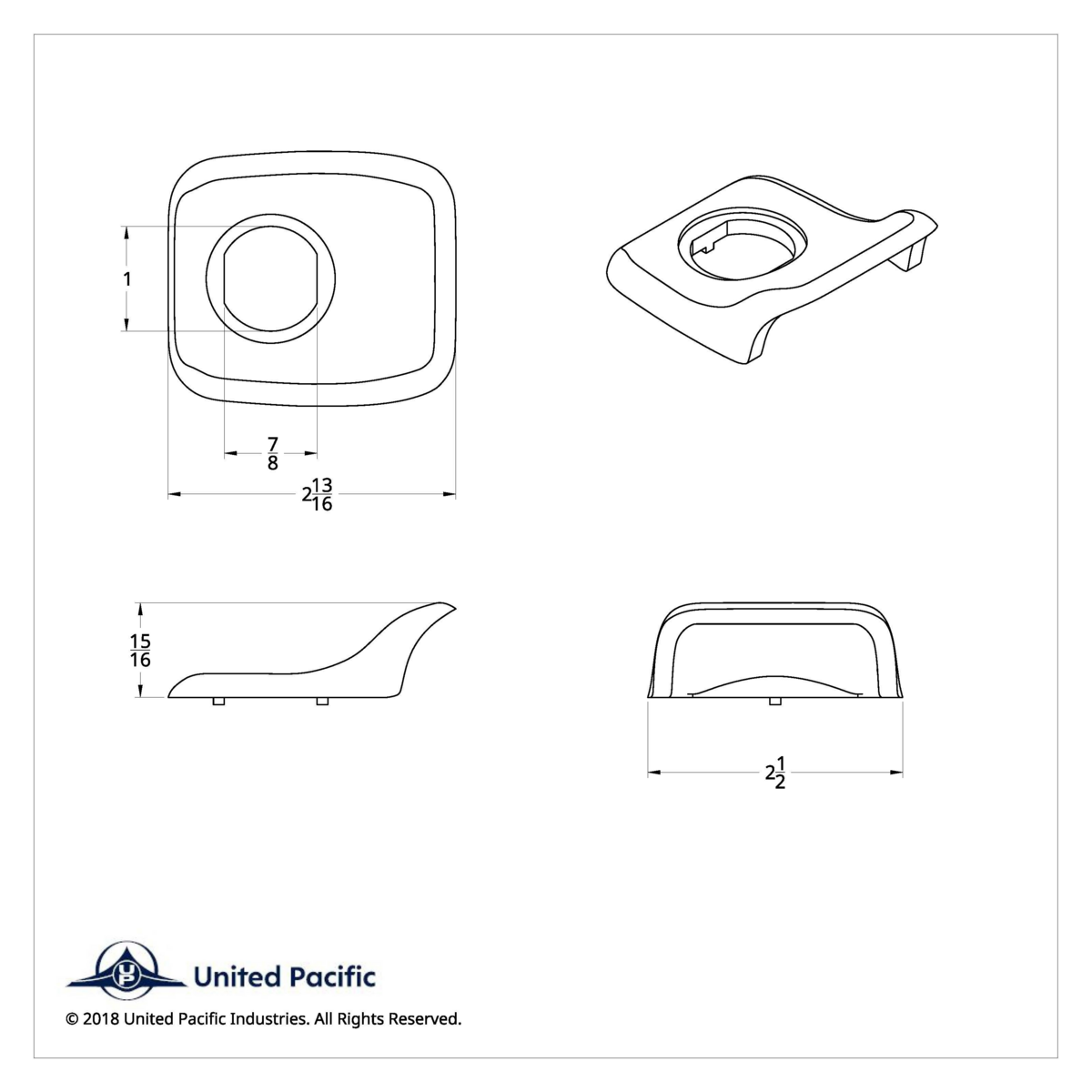 Sleeper Door Latch Handle for Peterbilt 2006+ (Card of 2) - Thumbnail 3
