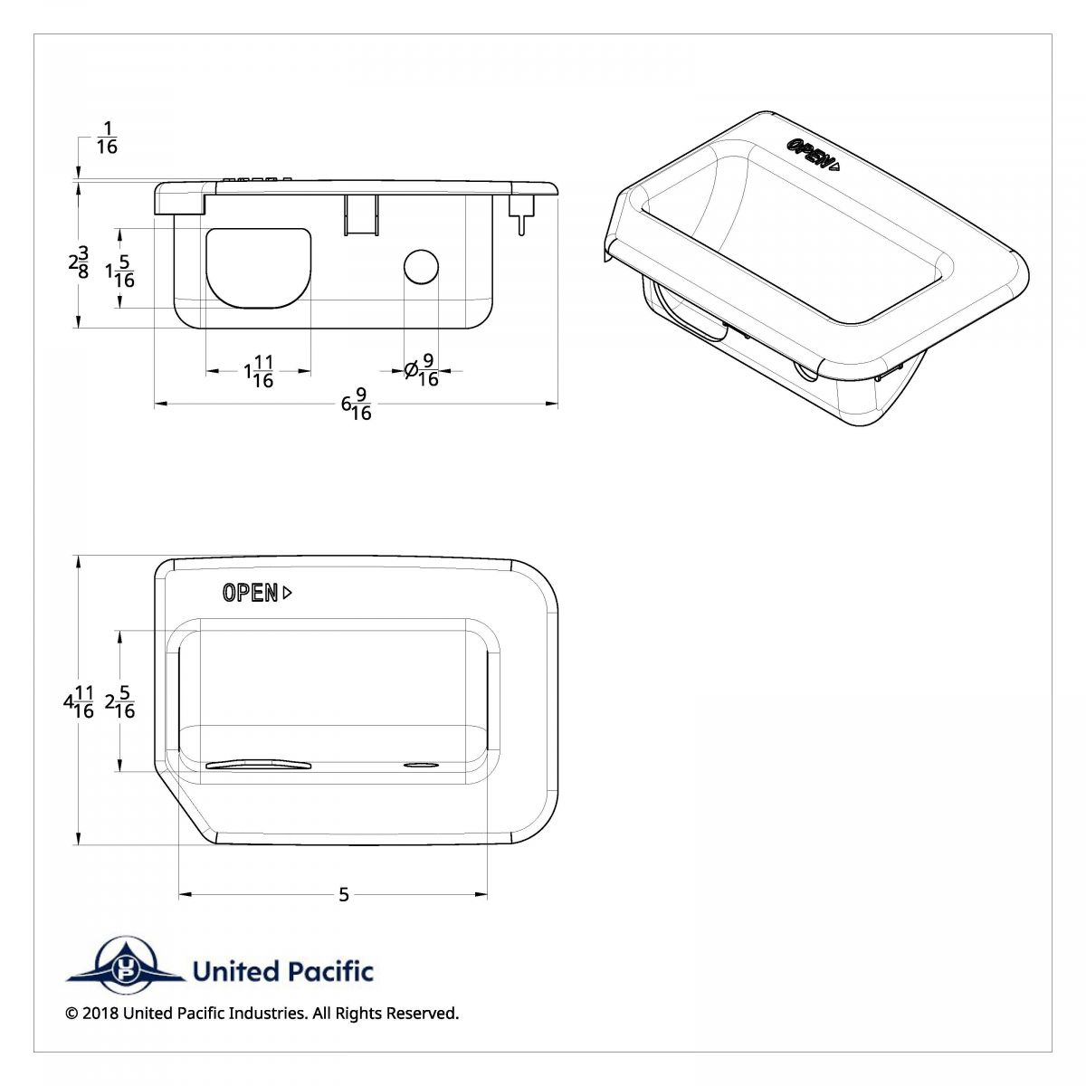 Chrome Interior Sleeper Door Handle Trim - Thumbnail 2