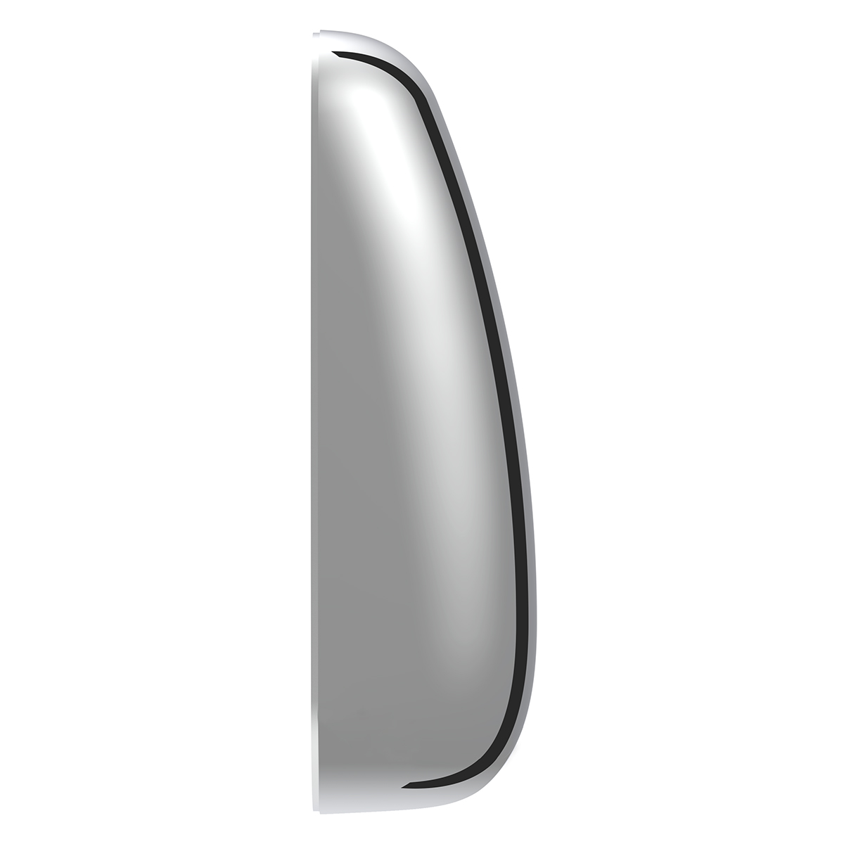 Chrome Mirror Cover For PB 387 (2000-2011), 587 (2012-2018), & KW T700 (2010-2016) - Passenger - Thumbnail 2