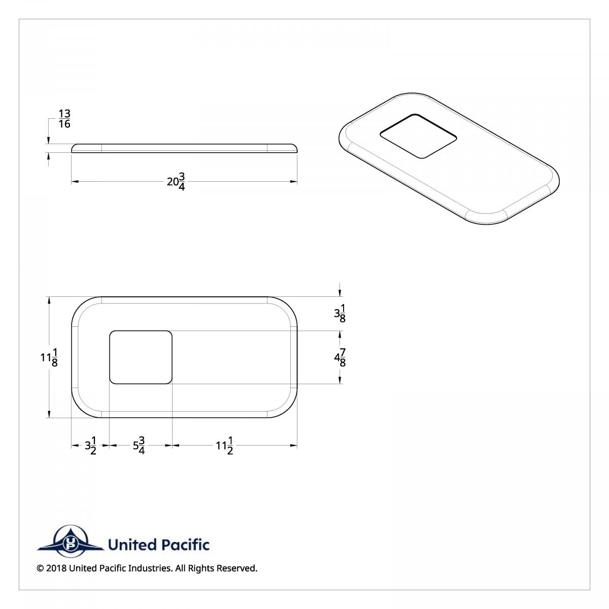 Chrome Shift Plate Cover For Peterbilt Trucks - Fits OEM S22-6041M01-268 (Bulk) - Thumbnail 5