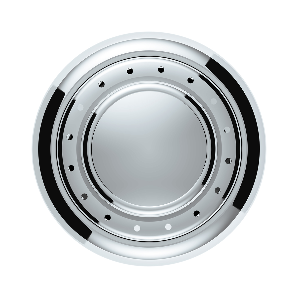 Chrome Peterbilt Dash Data Display Module Control Knob Set - Thumbnail 2