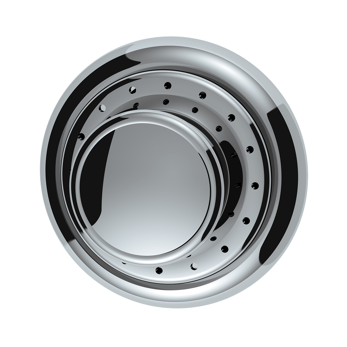 Chrome Peterbilt Dash Data Display Module Control Knob Set - Thumbnail 6