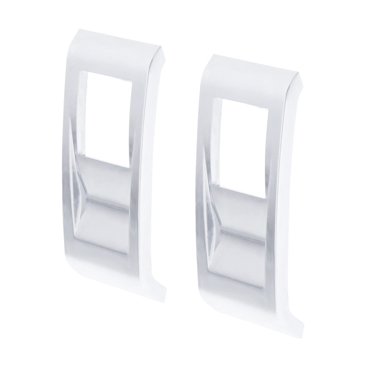 Chrome Plastic Rocker Switch Cover For 2022-2025 Peterbilt 579 (Pair) - Thumbnail 2
