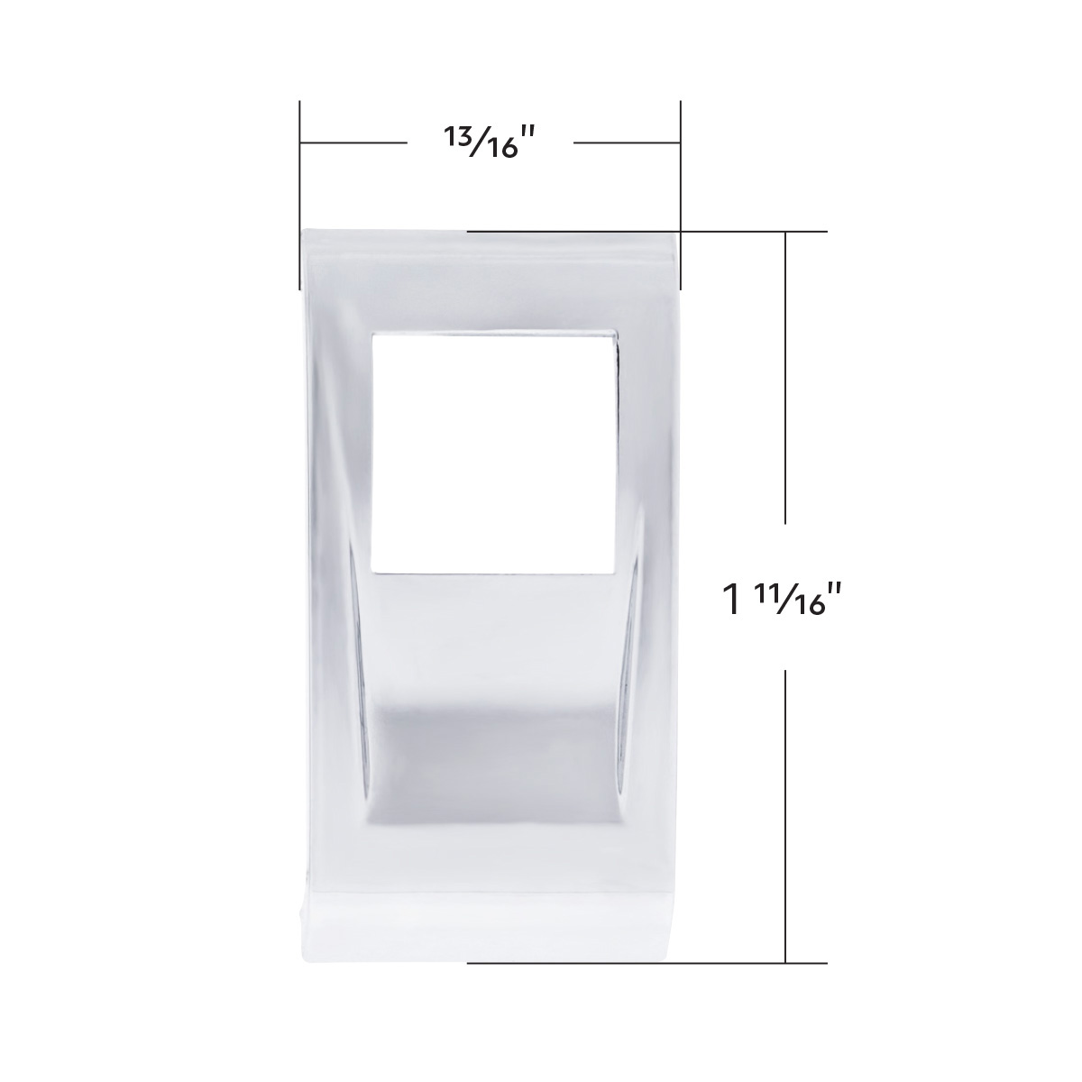 Chrome Plastic Rocker Switch Cover For 2022-2025 Peterbilt 579 (Pair) - Thumbnail 5