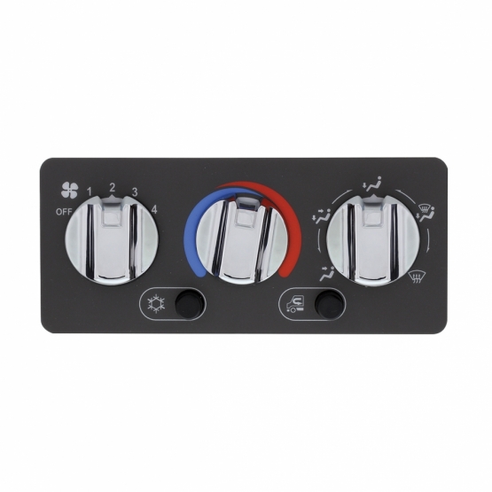 Chrome A/C Control Knob For Mack - Thumbnail 3