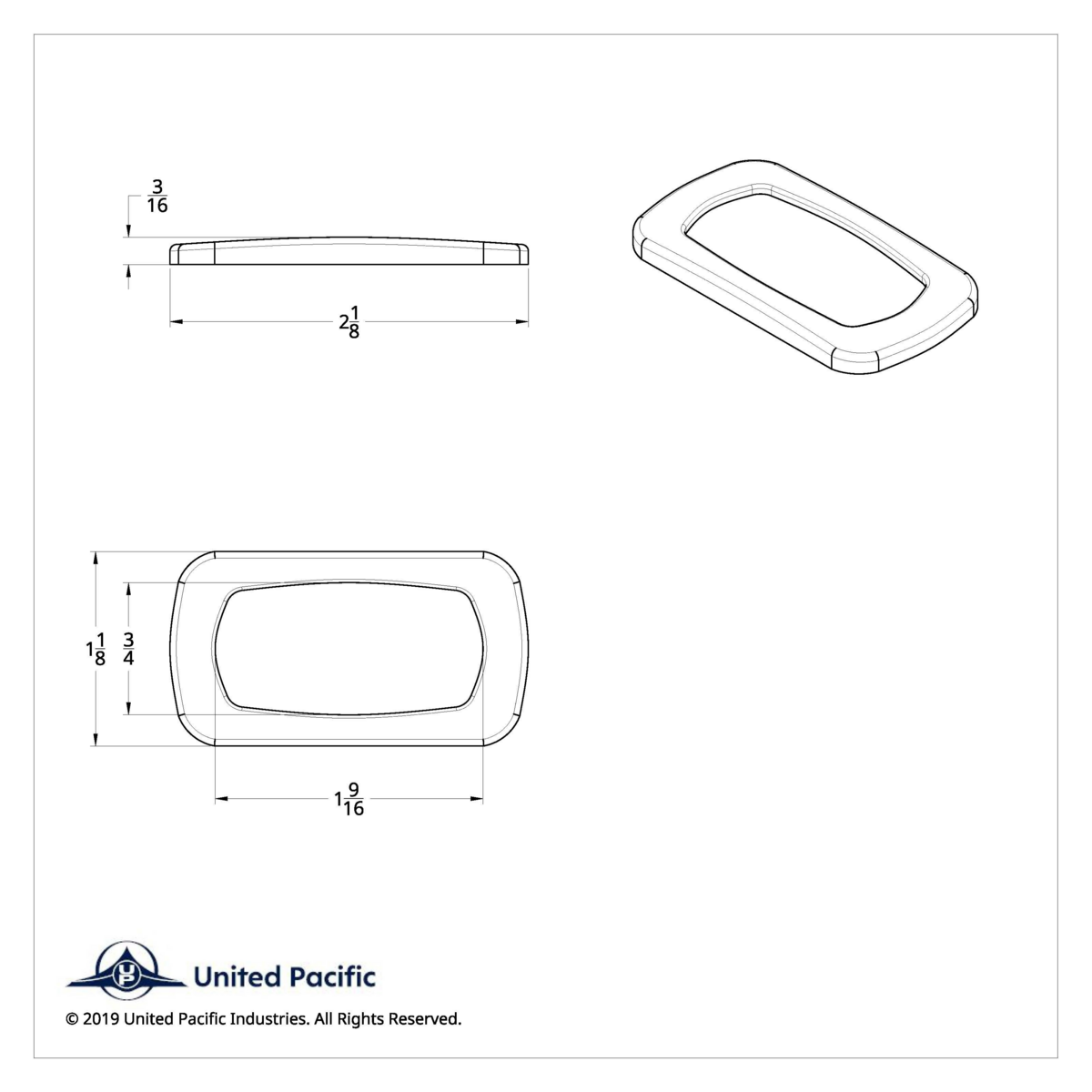 Chrome Mack Rocker Switch Trim (Card of 2) - Thumbnail 4