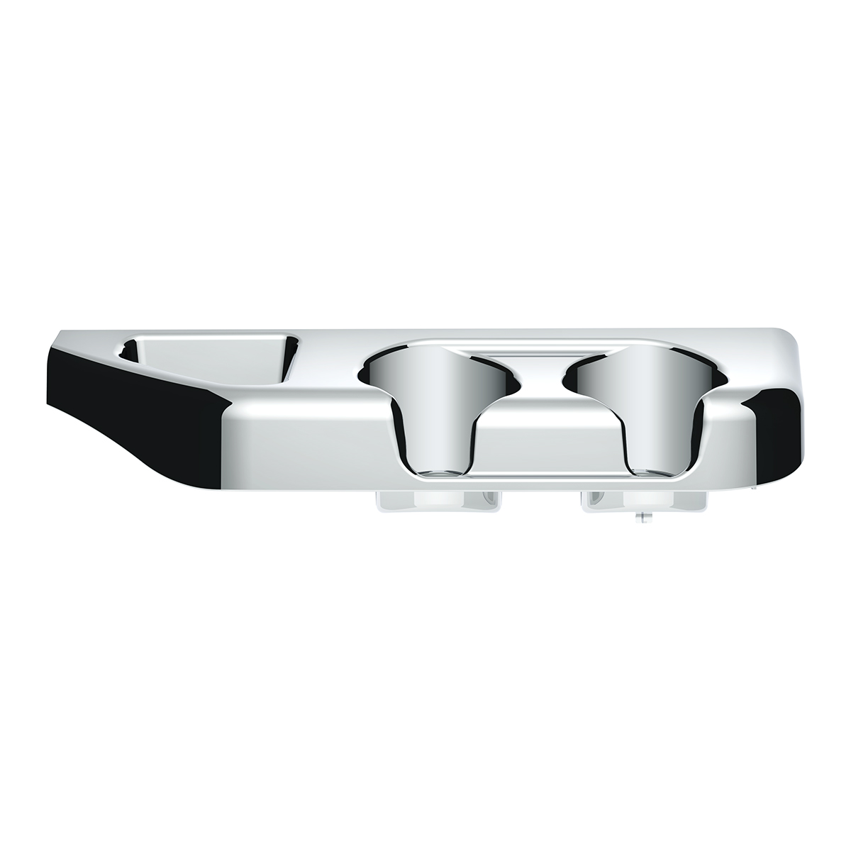 Chrome Center Cup Holder Panel For Freightliner Columbia (2003-2011) & Century/Coronado (2002-2010) - Thumbnail 4