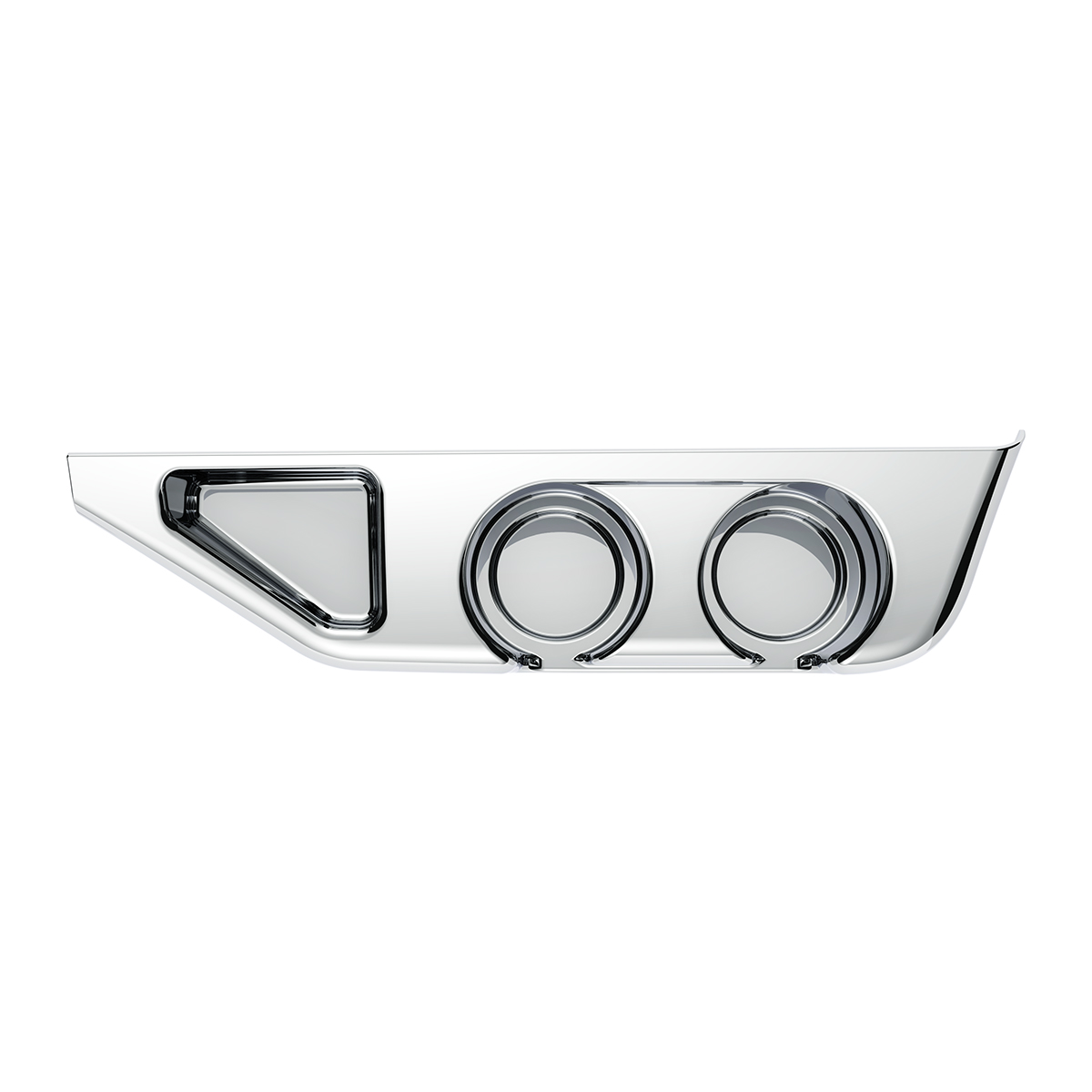 Chrome Center Cup Holder Panel For Freightliner Columbia (2003-2011) & Century/Coronado (2002-2010) - Thumbnail 5
