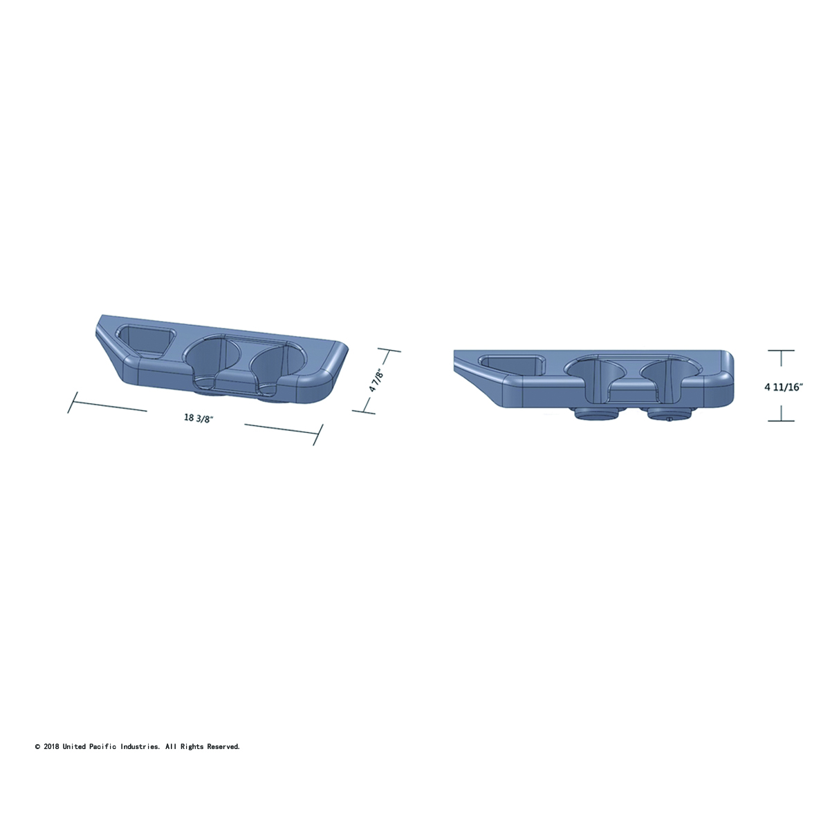 Chrome Center Cup Holder Panel For Freightliner Columbia (2003-2011) & Century/Coronado (2002-2010) - Thumbnail 7