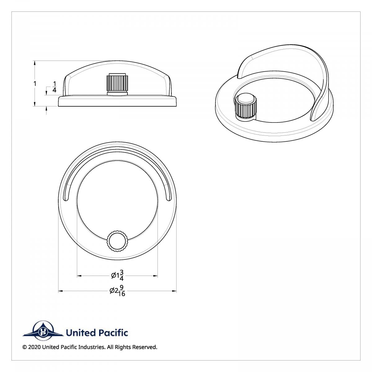 Clock Bezel With Visor For Freightliner - Plain - Thumbnail 3
