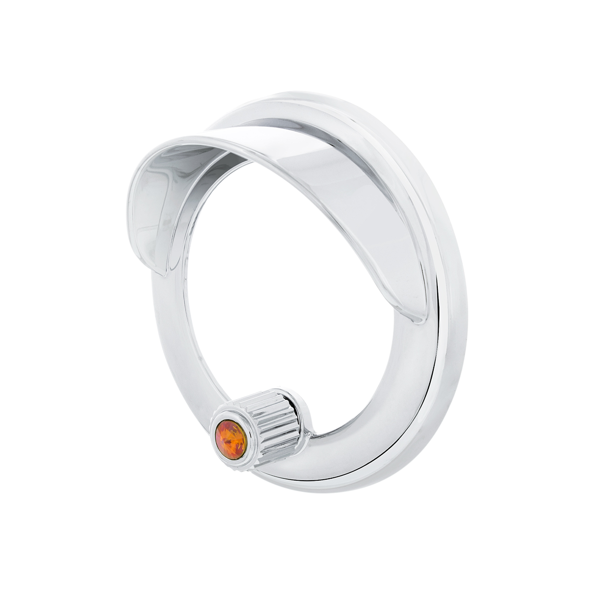 Clock Bezel With Visor For Freightliner Century/Coronado/Columbia - Copper Color Crystal - Thumbnail 2