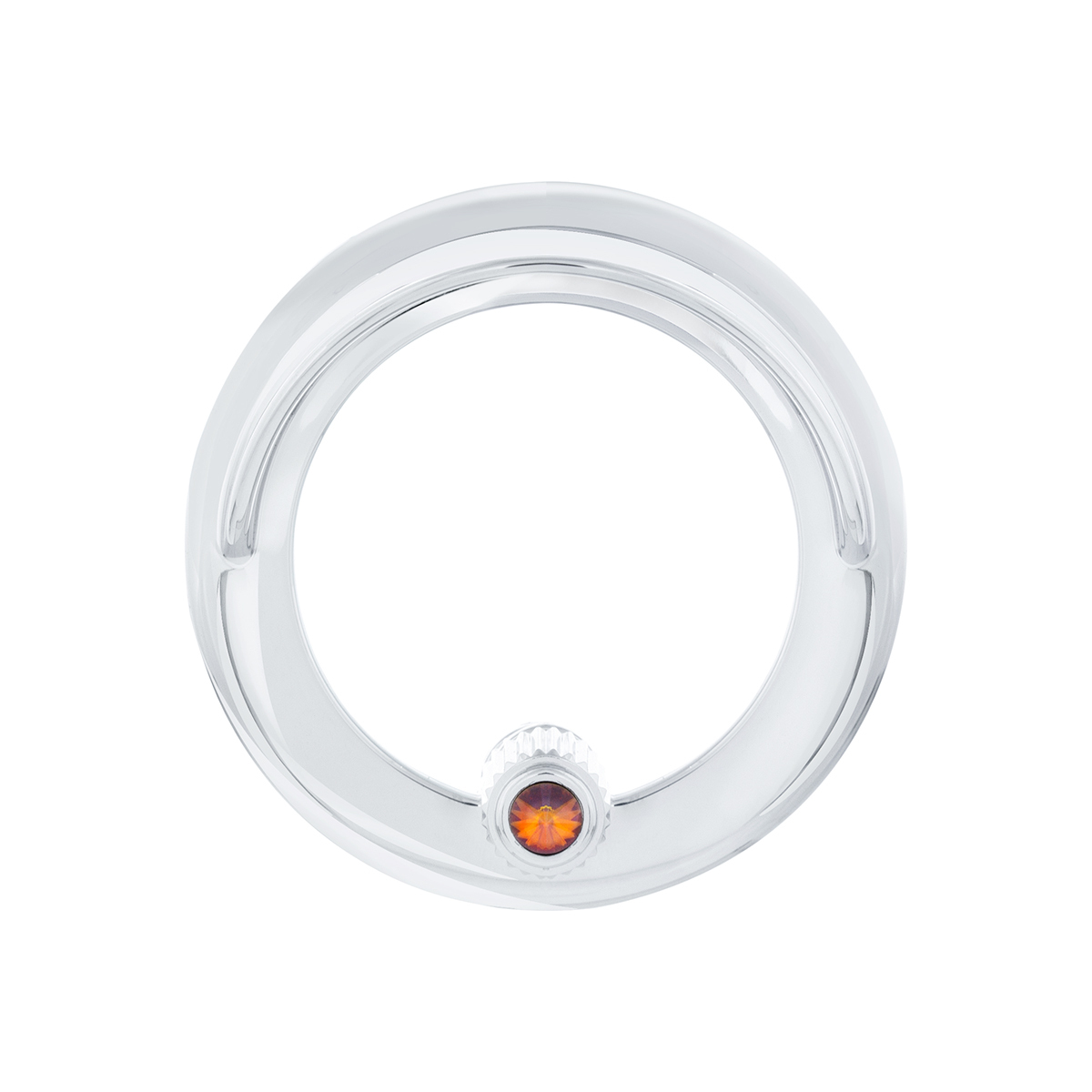 Clock Bezel With Visor For Freightliner Century/Coronado/Columbia - Copper Color Crystal - Thumbnail 5