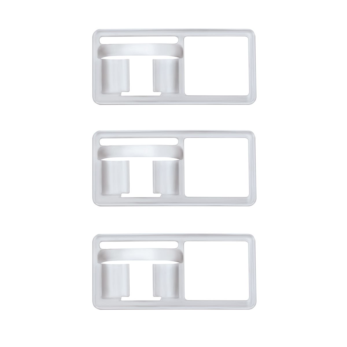 Chrome Toggle Switch Trim For Freightliner - Old Style (Card of 3)