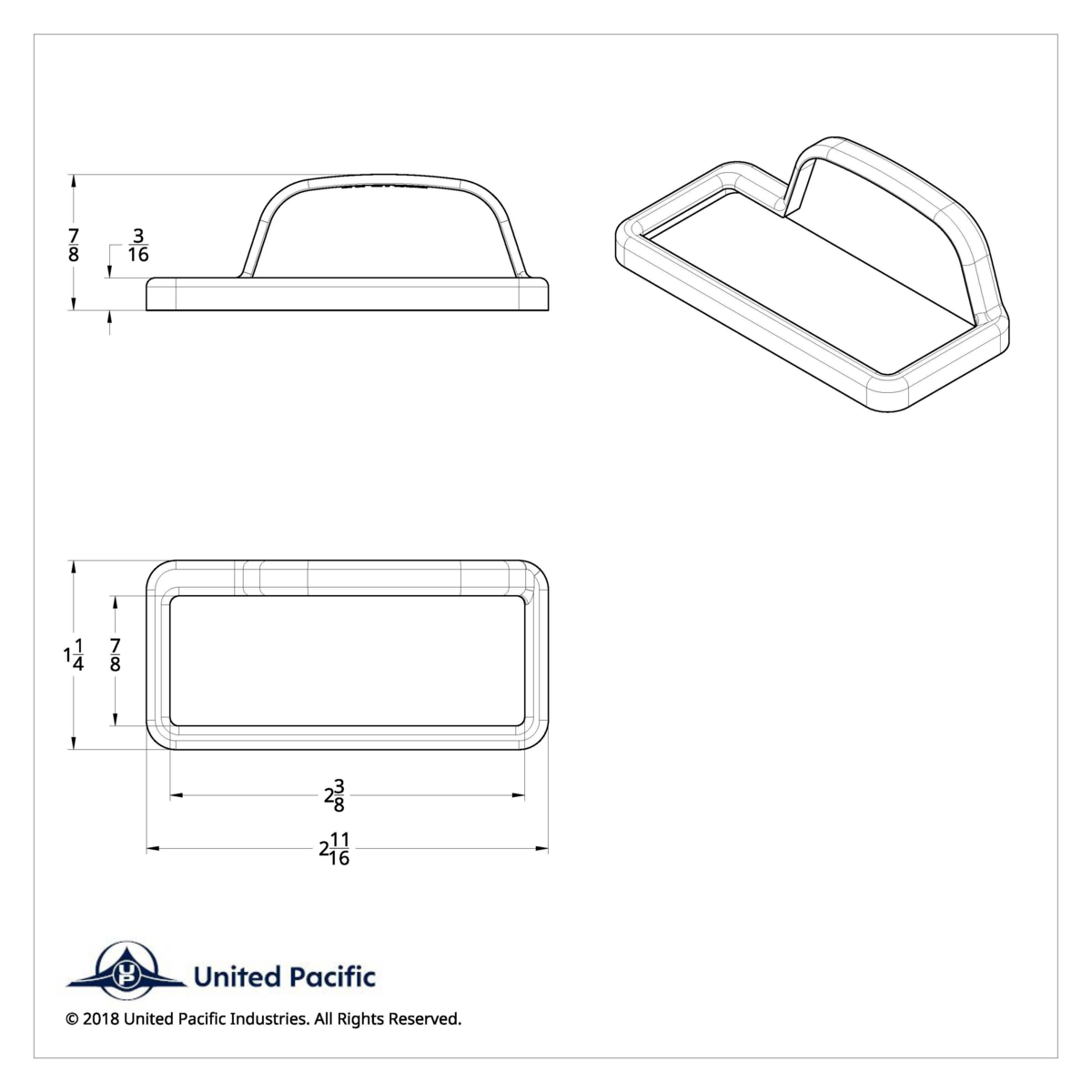Toggle Switch Trim For Freightliner (Card of 3) - Thumbnail 4
