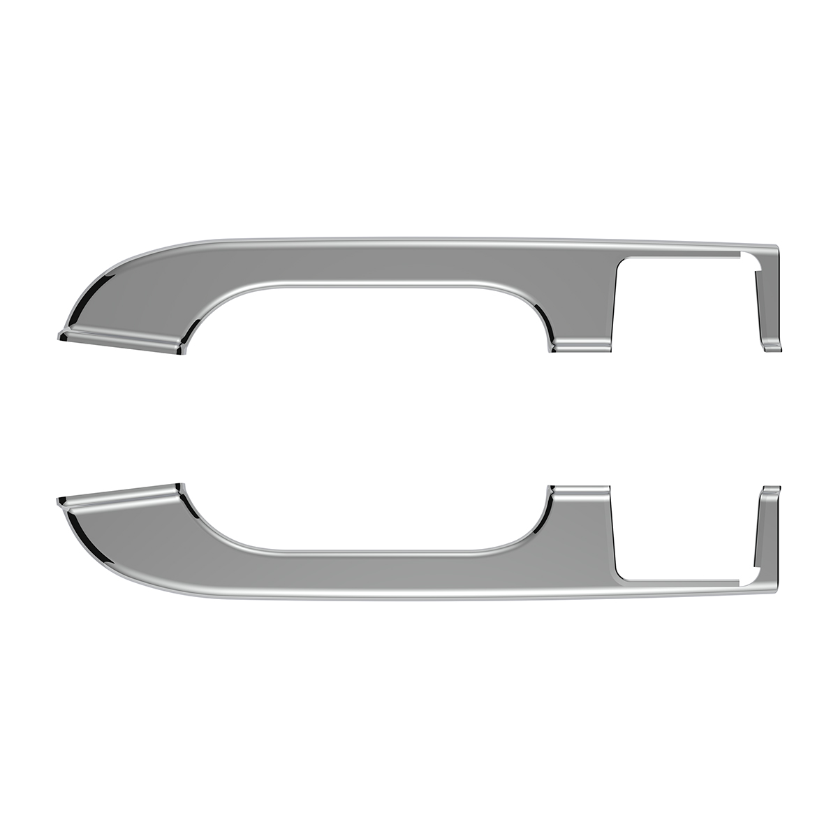 Chrome Plastic Door Armrest Covers For Freightliner Columbia (2001-2012) (Pair) - Thumbnail 2