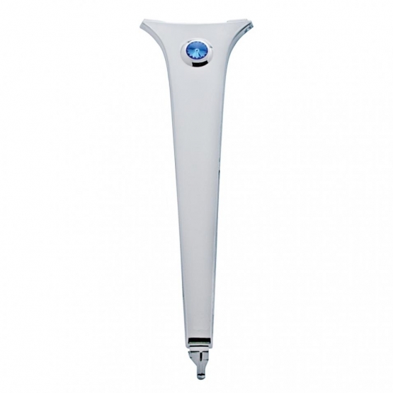 Chrome Center Dash Trim W/Crystal For Columbia (2004-20), Century (1997-10), & Coronado (2003-10), Blue