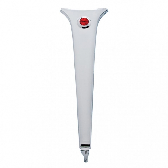 Chrome Center Dash Trim W/Crystal For Columbia (2004-20), Century (1997-10), & Coronado (2003-10), Red