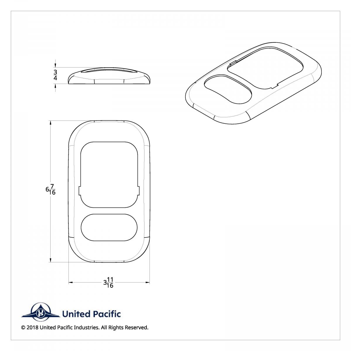 Dome Light Cover For 2006+ Freightliner Columbia And Coronado - Thumbnail 2