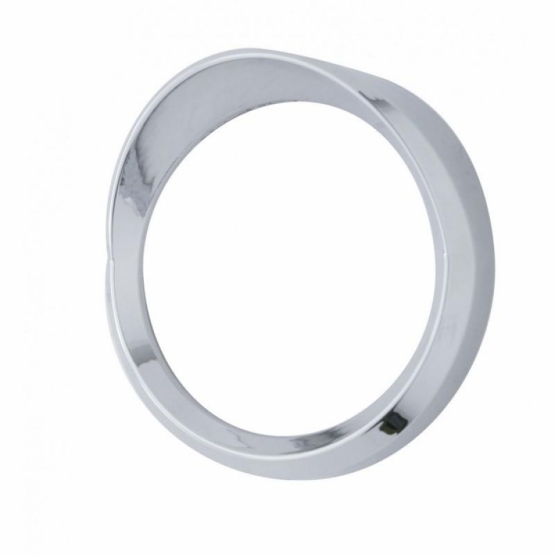 Chrome Plastic Speed/Tachometer Gauge Bezel With Visor For 2000-2007 International 9900IX/9900I/9400I/9200I