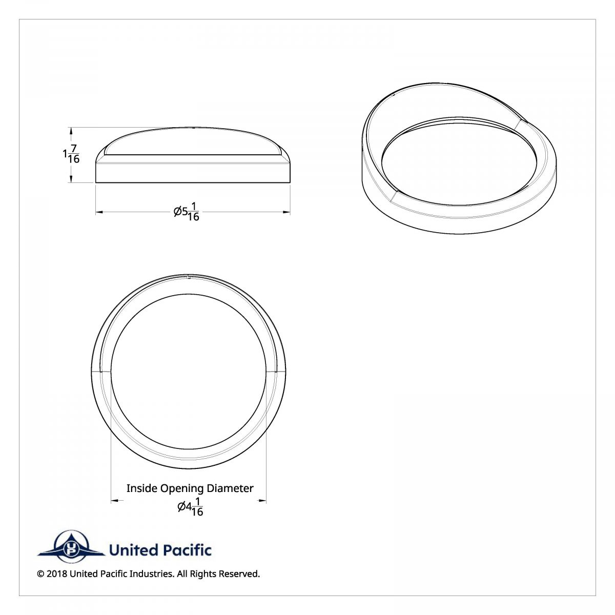 Chrome Plastic Speed/Tachometer Gauge Bezel With Visor For 2000-2007 International 9900IX/9900I/9400I/9200I - Thumbnail 4