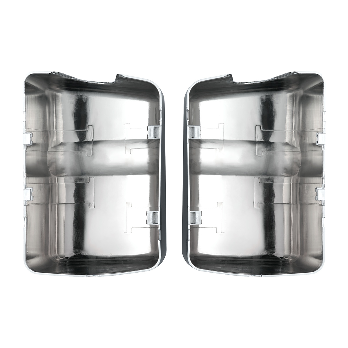 Chrome Plastic Bottom Mirror Post Covers For 2000-2010 International  9200I/9400I/9900I (Pair) - Thumbnail 4