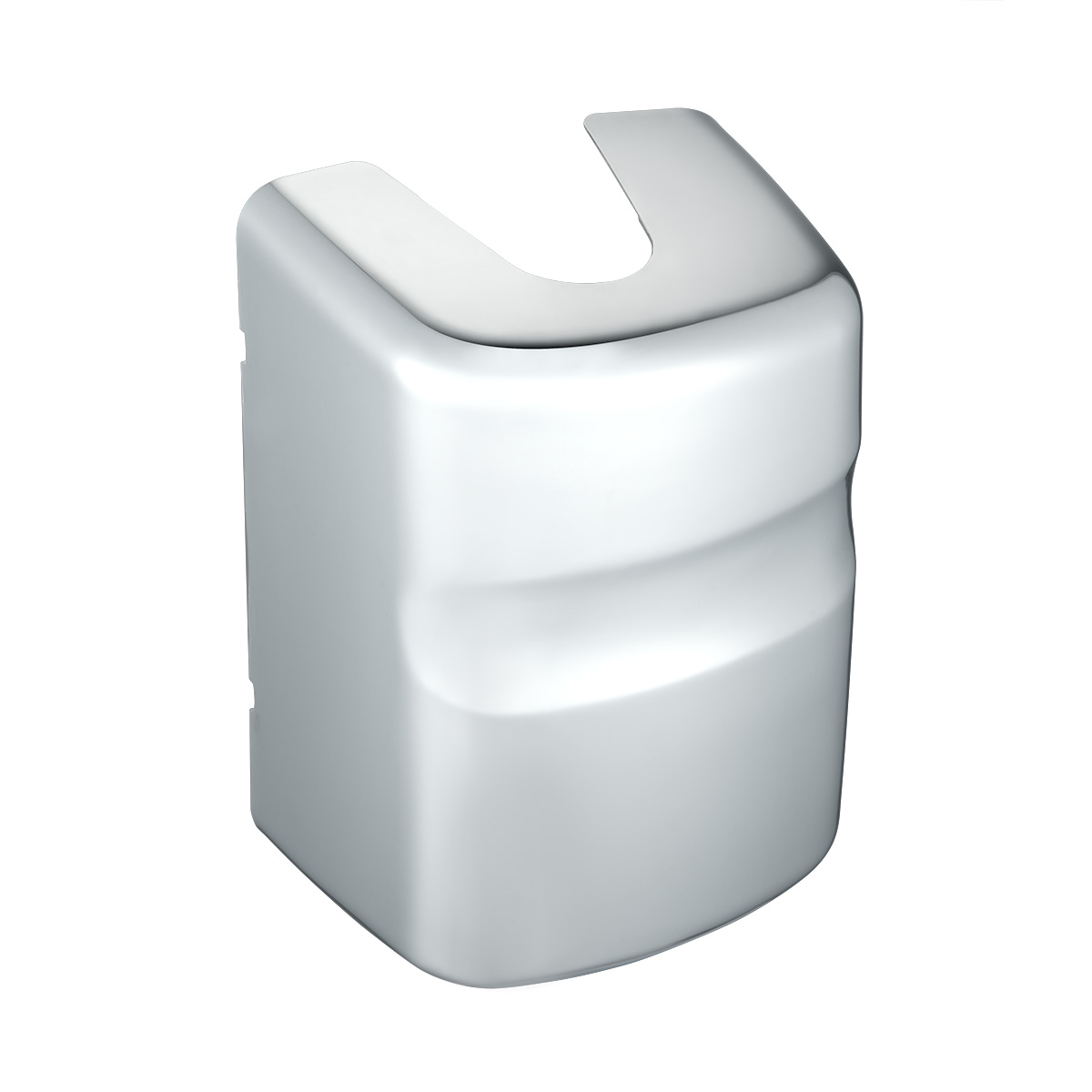 Chrome Plastic Bottom Mirror Post Cover For 2000-2010 International  9200I/9400I/9900I- Driver - Thumbnail 2