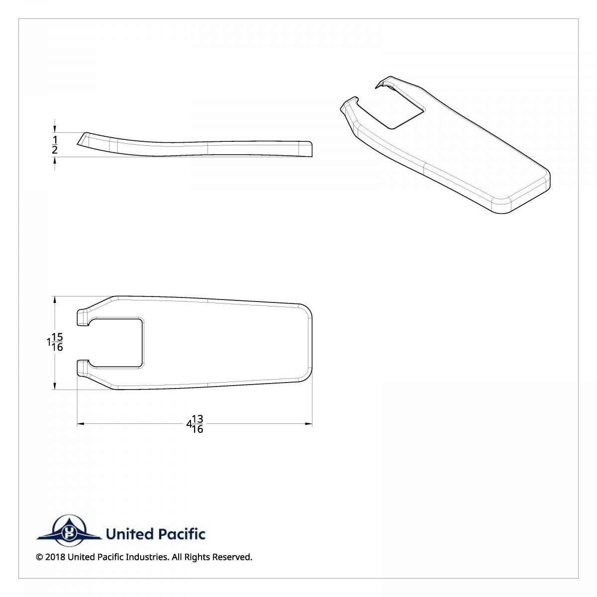 International Hood Latch Handle Cover (Card of 2) - Thumbnail 2