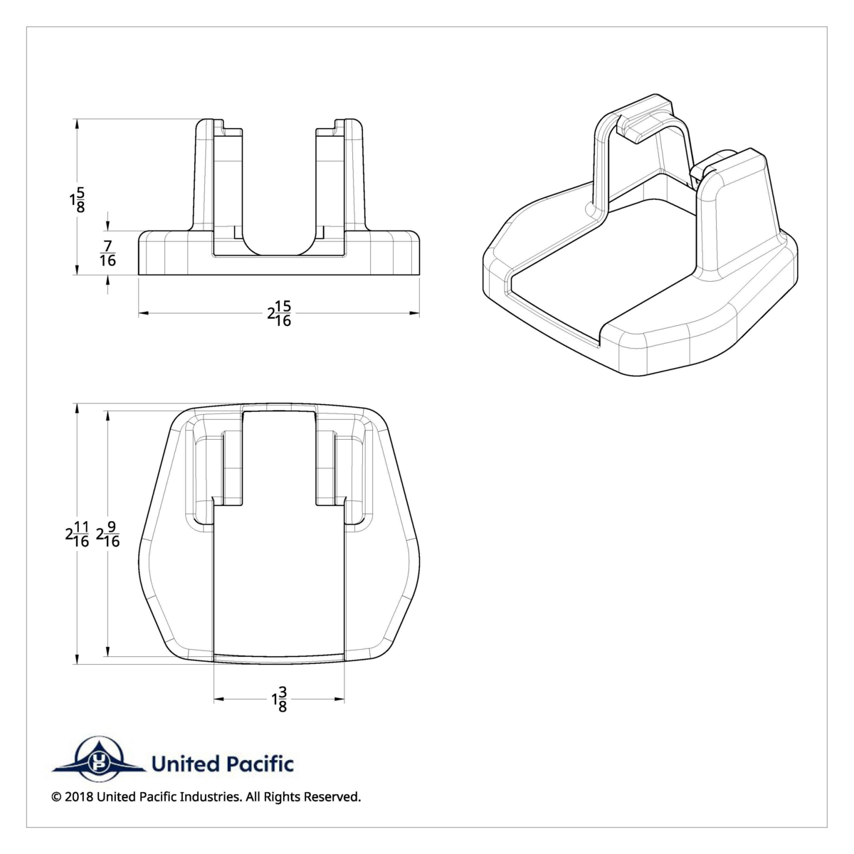 International Hood Latch Base Cover - Bottom Cab Side (Card of 2) - Thumbnail 4